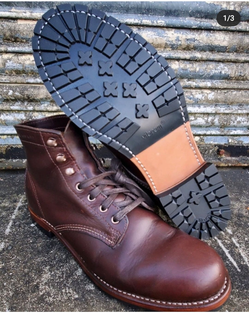 Vibram Lug & Leather Combination