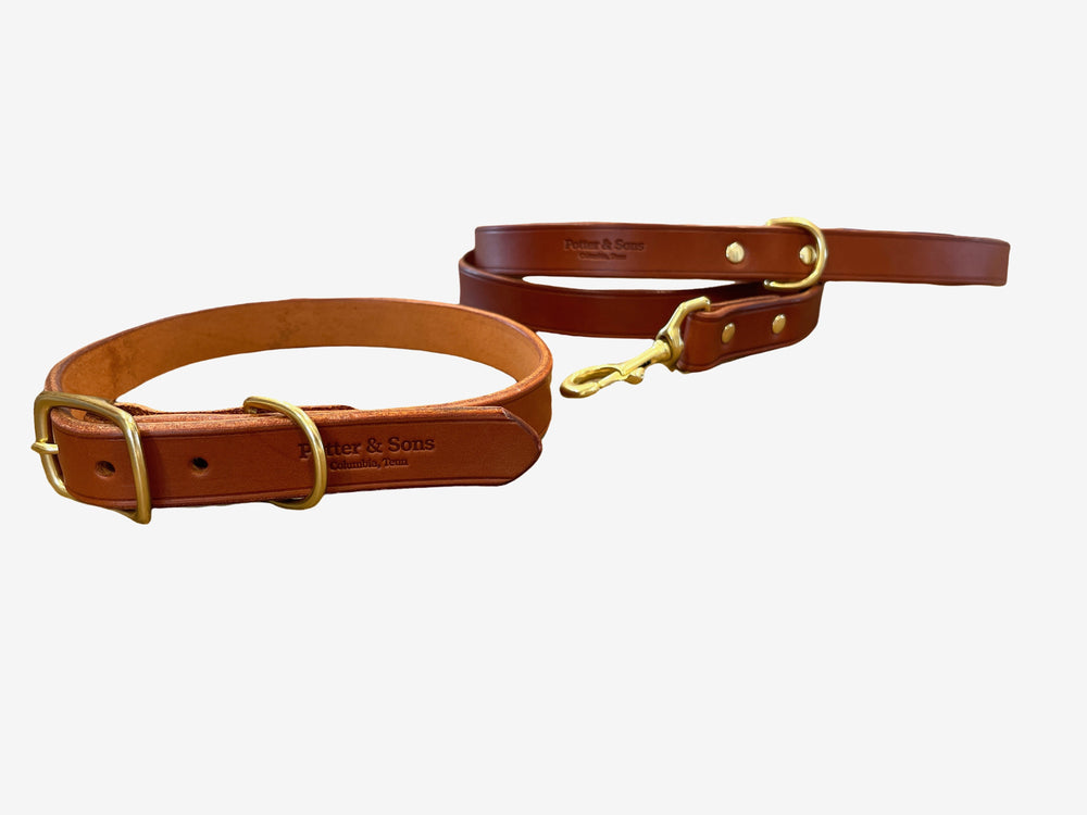 Collar & Leash Set - English Bridle